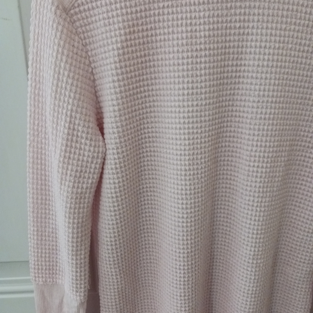 Sundance Thermal Waffle Knit Popover Top pink medium - Picture 4 of 11